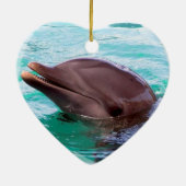 イルカのデザインのオーナメント セラミックオーナメント (裏面)