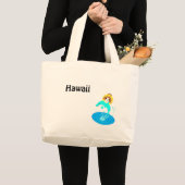 イルカのトートバッグ ラージトートバッグ (正面(商品))