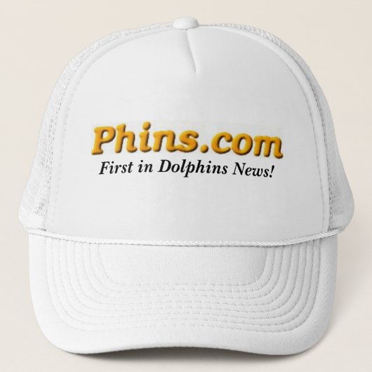 イルカのニュースのPhins.com、最初に! キャップ (正面)