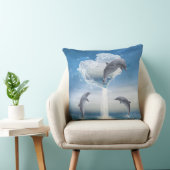 イルカのハート クッション (椅子)