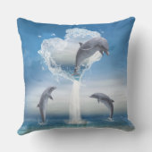 イルカのハート クッション (裏面)