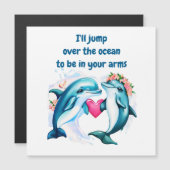 イルカのバレンタインデーカード (正面/裏面)