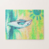 イルカのビーチのパズル ジグソーパズル (横)