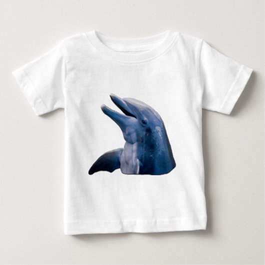 イルカのベビーのTシャツ ベビーTシャツ (正面)