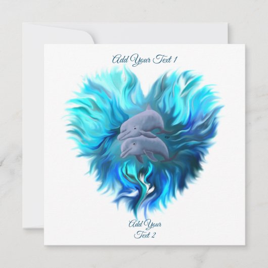 イルカのペア (正面)