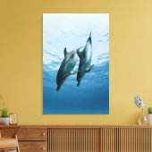 イルカのペア キャンバスプリント (インサイチュ (リビング))