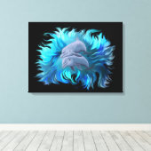 イルカのペア キャンバスプリント (インサイチュ (ウッドフロア))