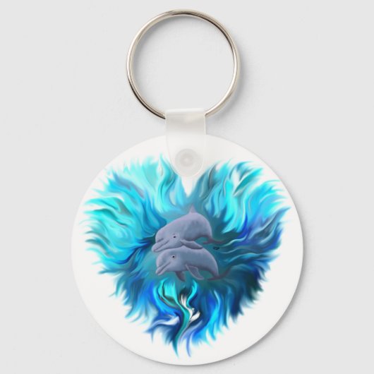 イルカのペア キーホルダー (正面)