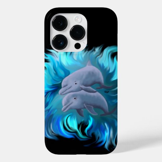 イルカのペア Case-Mate iPhoneケース (裏面)