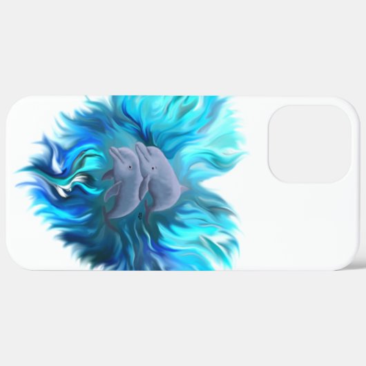 イルカのペア Case-Mate iPhoneケース (裏面 / 右)