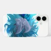 イルカのペア Case-Mate iPhoneケース (裏面 (横))