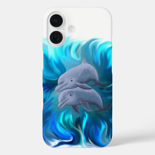イルカのペア Case-Mate iPhoneケース (裏面)