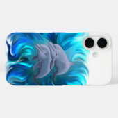 イルカのペア Case-Mate iPhoneケース (裏面 (横))
