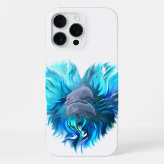 イルカのペア iPhoneケース (裏面)