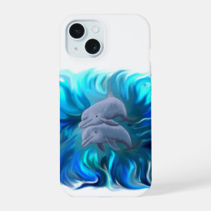イルカのペア iPhone 15ケース