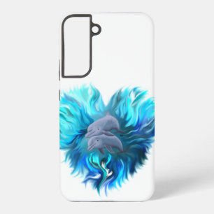 イルカのペア SAMSUNG GALAXY S22+ケース
