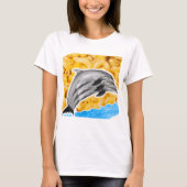 イルカのマカロニ&チーズTシャツ Tシャツ (正面)