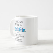 イルカのマグがある理由 コーヒーマグカップ (正面左)