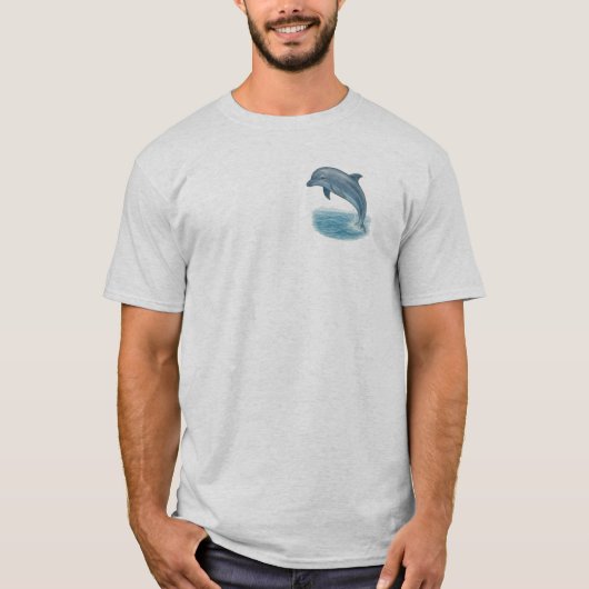 イルカのマリンテーマ Tシャツ (正面)