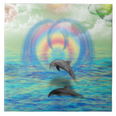 イルカの上昇 タイル (正面)