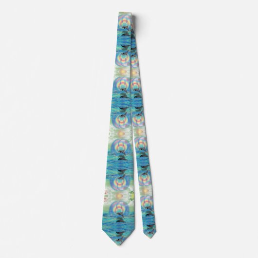 イルカの上昇 ネクタイ (正面)