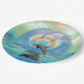 イルカの上昇 ペーパープレート (アングル)
