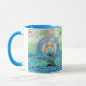 イルカの上昇 マグカップ (左)