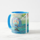 イルカの上昇 マグカップ (正面左)