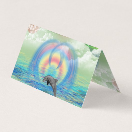 イルカの上昇 名刺 (裏面)