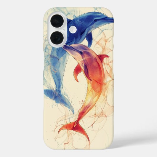 イルカの二重性 Case-Mate iPhoneケース (裏面)