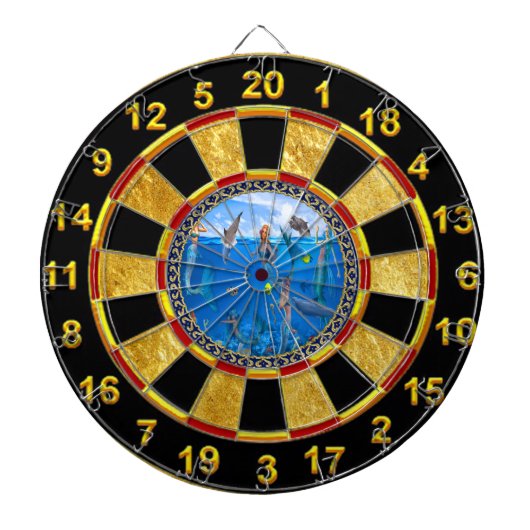 イルカの人魚 ダーツボード (正面)