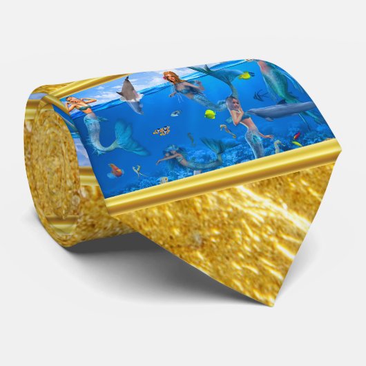 イルカの人魚 ネクタイ (ロール)