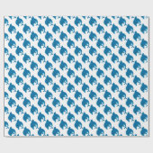 イルカの包装紙 ラッピングペーパー (フラット)