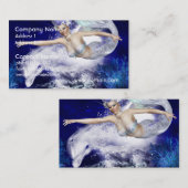 イルカの名刺を持つ人魚 名刺 (正面/裏面)