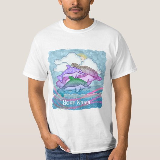 イルカの喜び Tシャツ (正面)