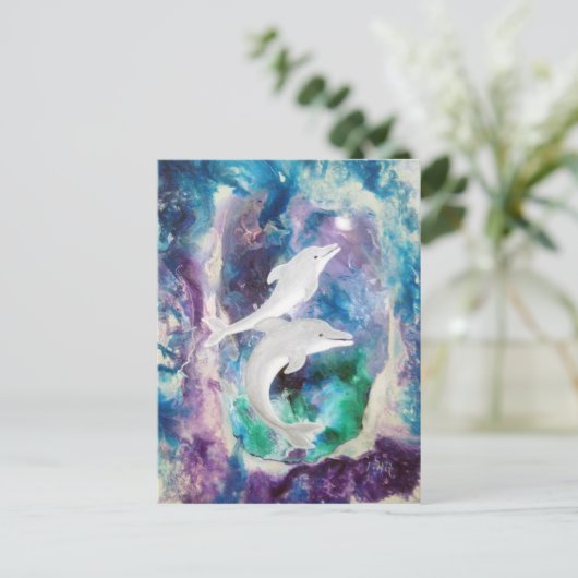 イルカの夢 ポストカード (スタンド正面)