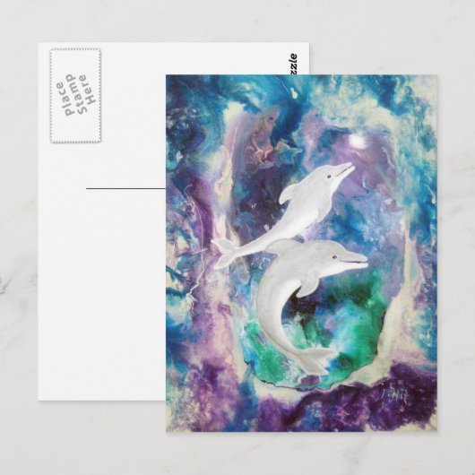 イルカの夢 ポストカード (正面/裏面)