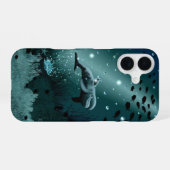 イルカの夢 iPhone 16ケース (裏面横)