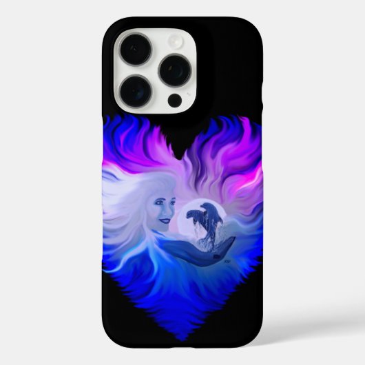 イルカの姿を見た女性 Case-Mate iPhoneケース (裏面)