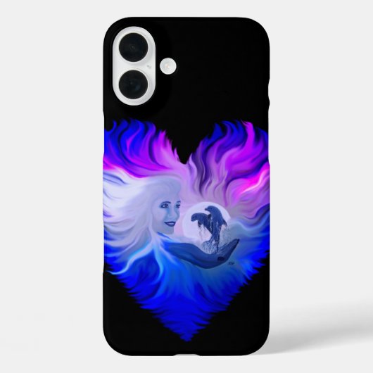 イルカの姿を見た女性 Case-Mate iPhoneケース (裏面)
