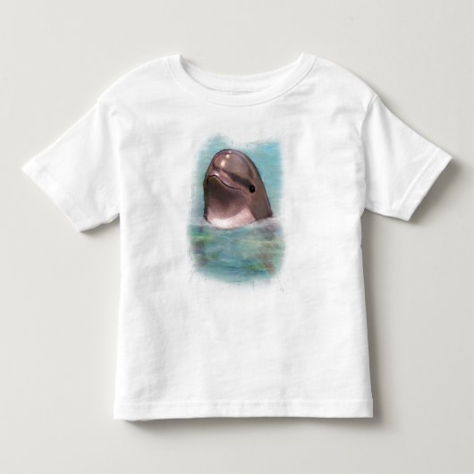 イルカの子供のTシャツ トドラーTシャツ (正面)