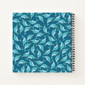 イルカの子供 かわいいクジラ ノートブック (裏面)