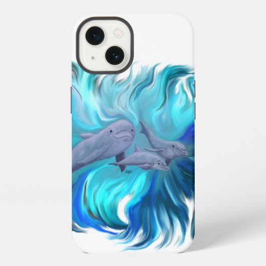 イルカの学校で iPhoneケース (裏面)
