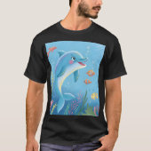 イルカの幸せな瞬間 Tシャツ (正面)