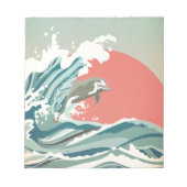 イルカの幸せ ノートパッド (正面)