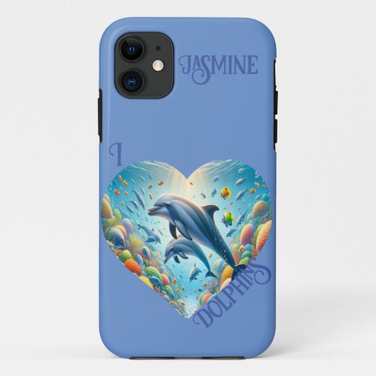 イルカの愛をカスタマイズ Case-Mate iPhoneケース (裏面)