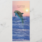 イルカの日の出ビーチ結婚式計画 プログラム (裏面)