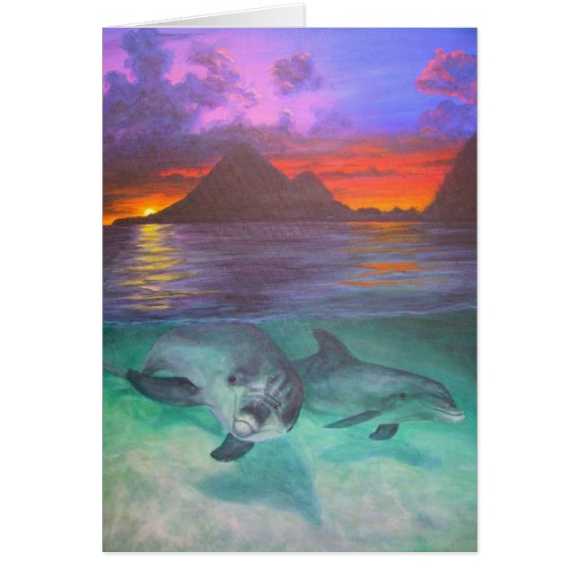 イルカの日没 (正面)