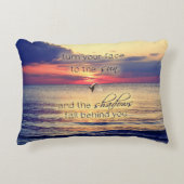 イルカの日没 アクセントクッション (正面)