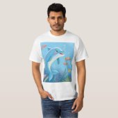 イルカの楽しい瞬間 Tシャツ (正面フル)